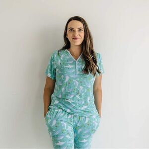 Little Sleepies Shark Soirée Women’s Pajama 2-Piece Set - Size S